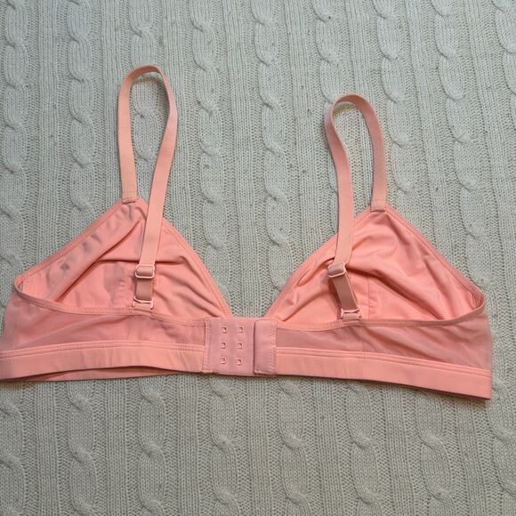 Parade Triangle Bralette sz M Bright Coral Color Bralette - Picture 6 of 6